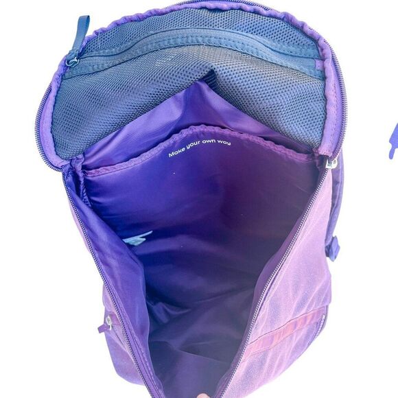 Ivivva by Lululemon Girls Playful Poise Backpack Galactic Grape/ Metallic Silver - Picture 6 of 12
